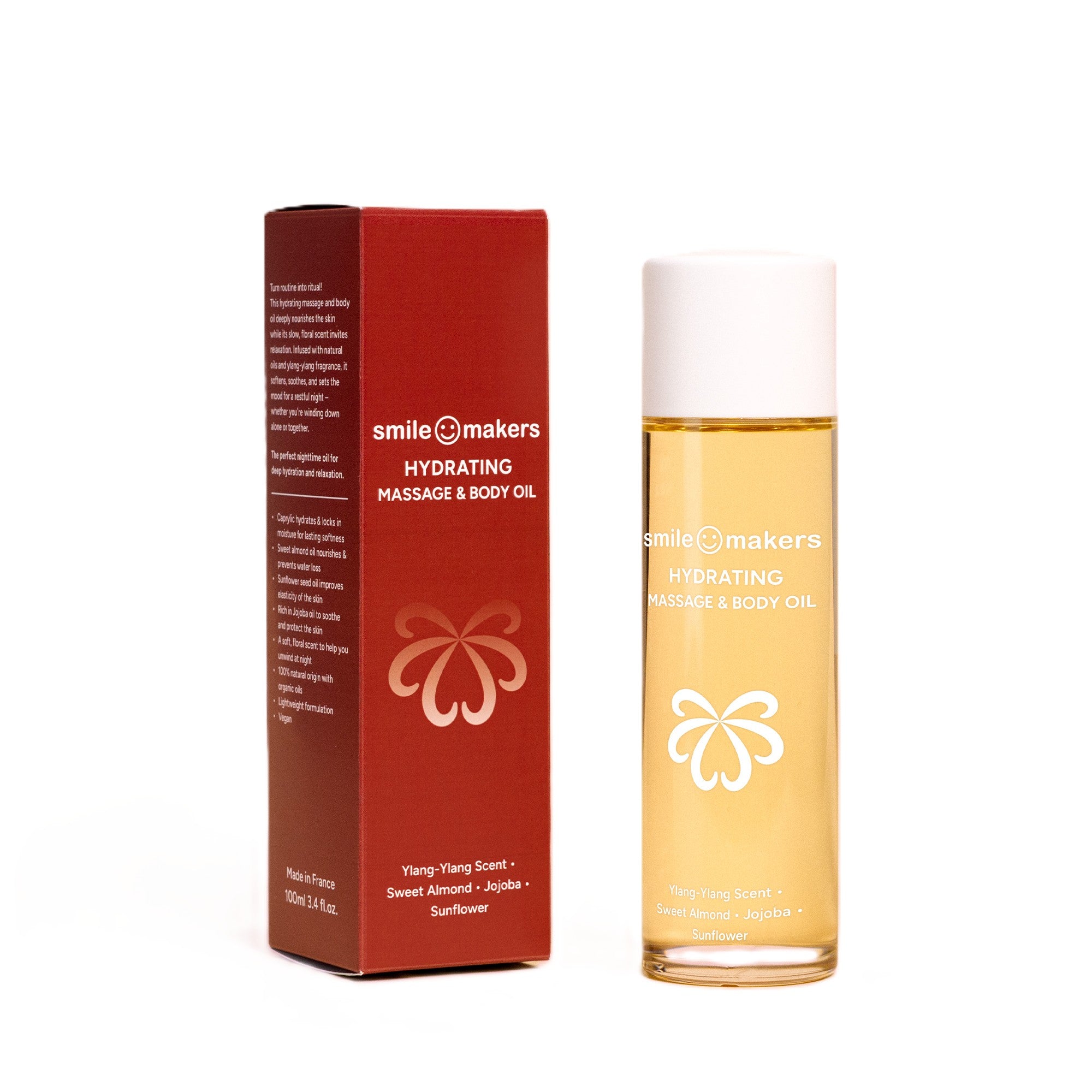Kosteuttava hieronta- ja vartaloöljy, 100 ml