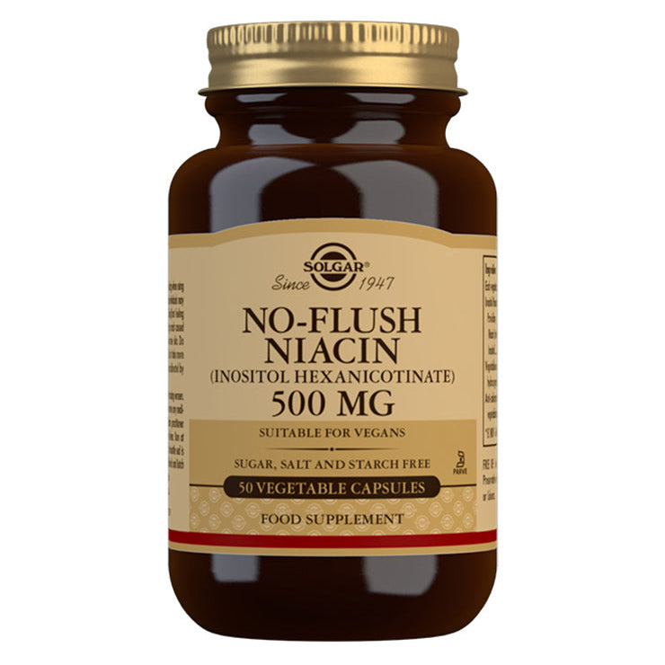 B3-vitamiini No-Flush niasiini 500 mg