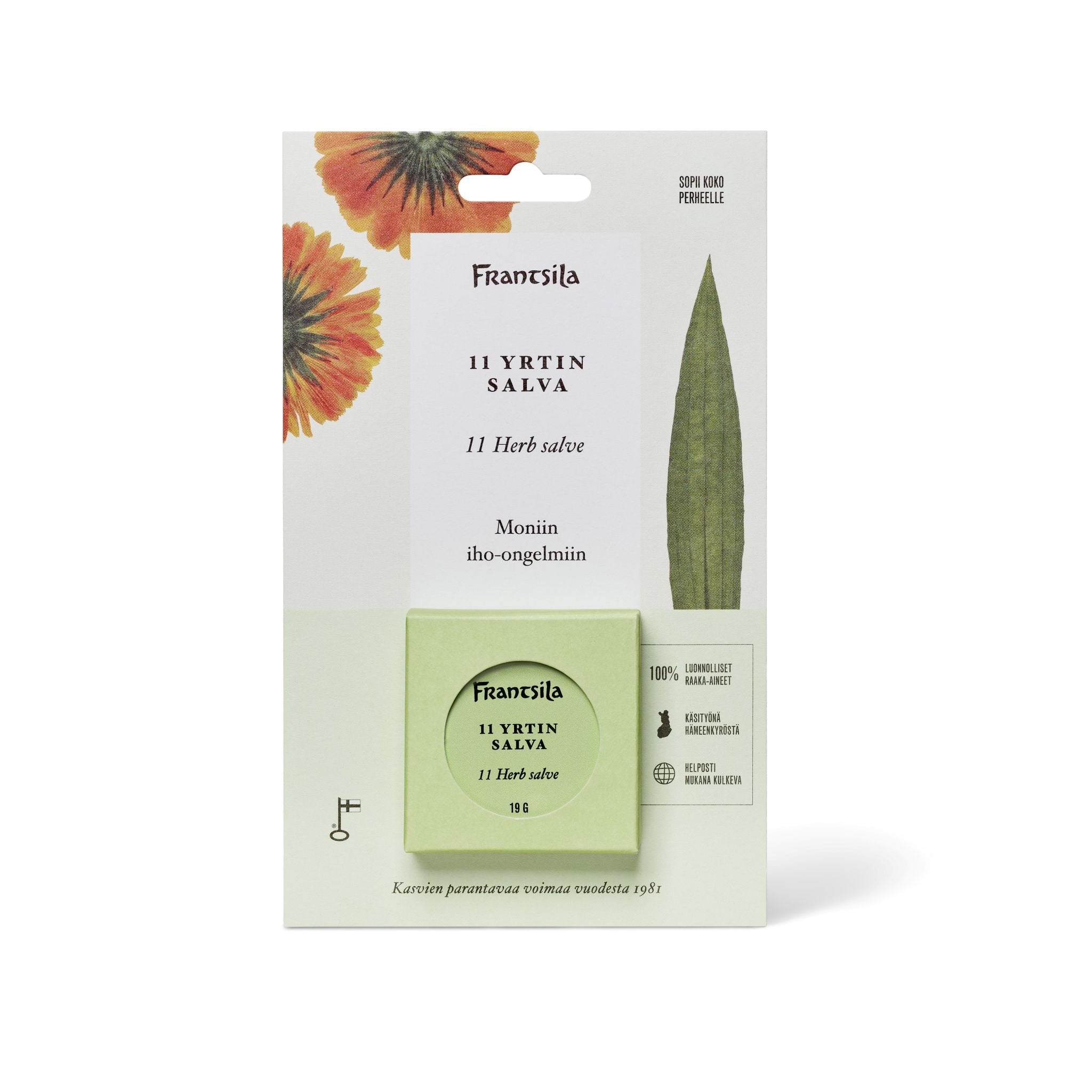 11 yrtin hoitosalva, 19 g