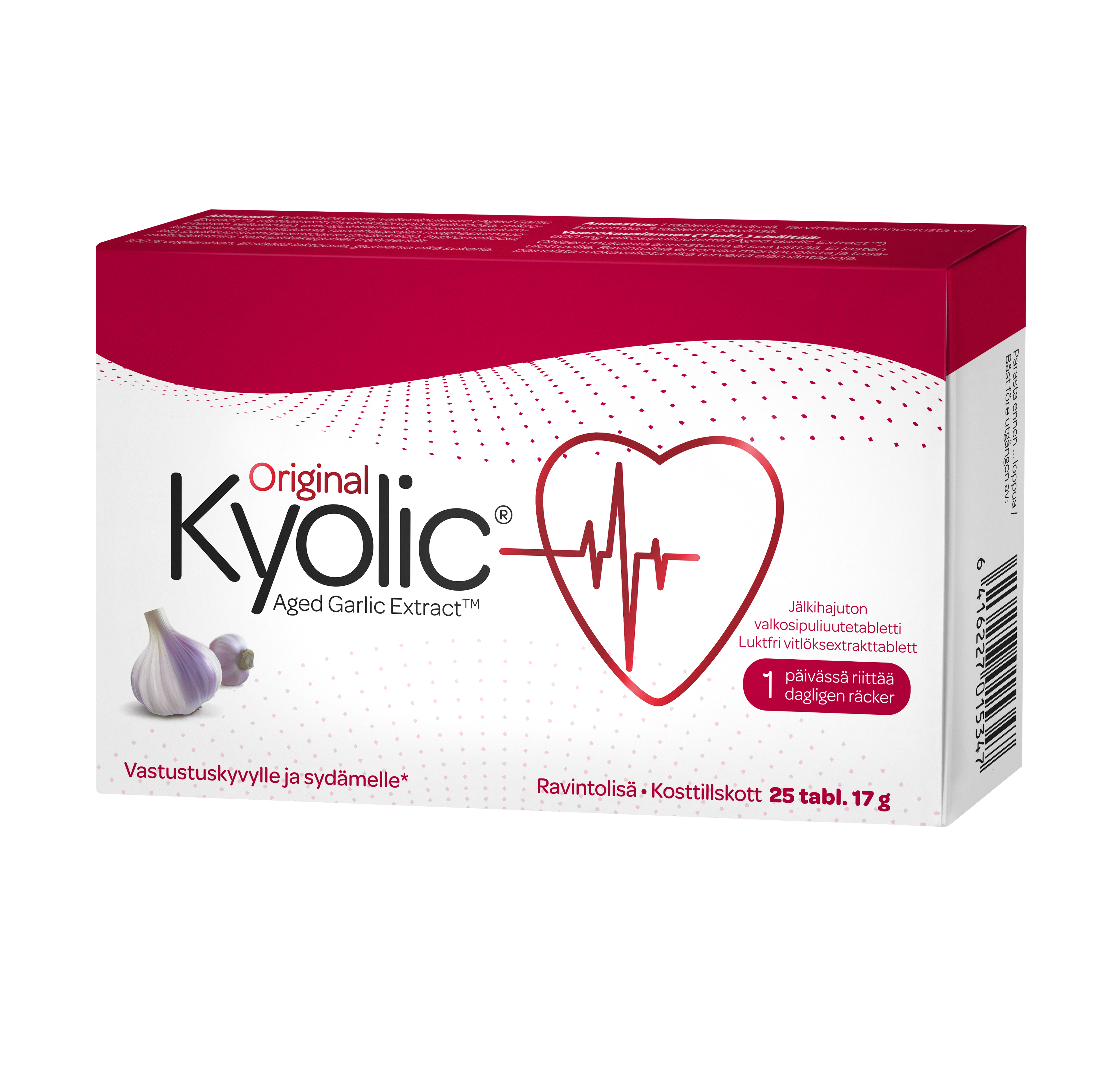 Kyolic-valkosipulitabletit, 17 g