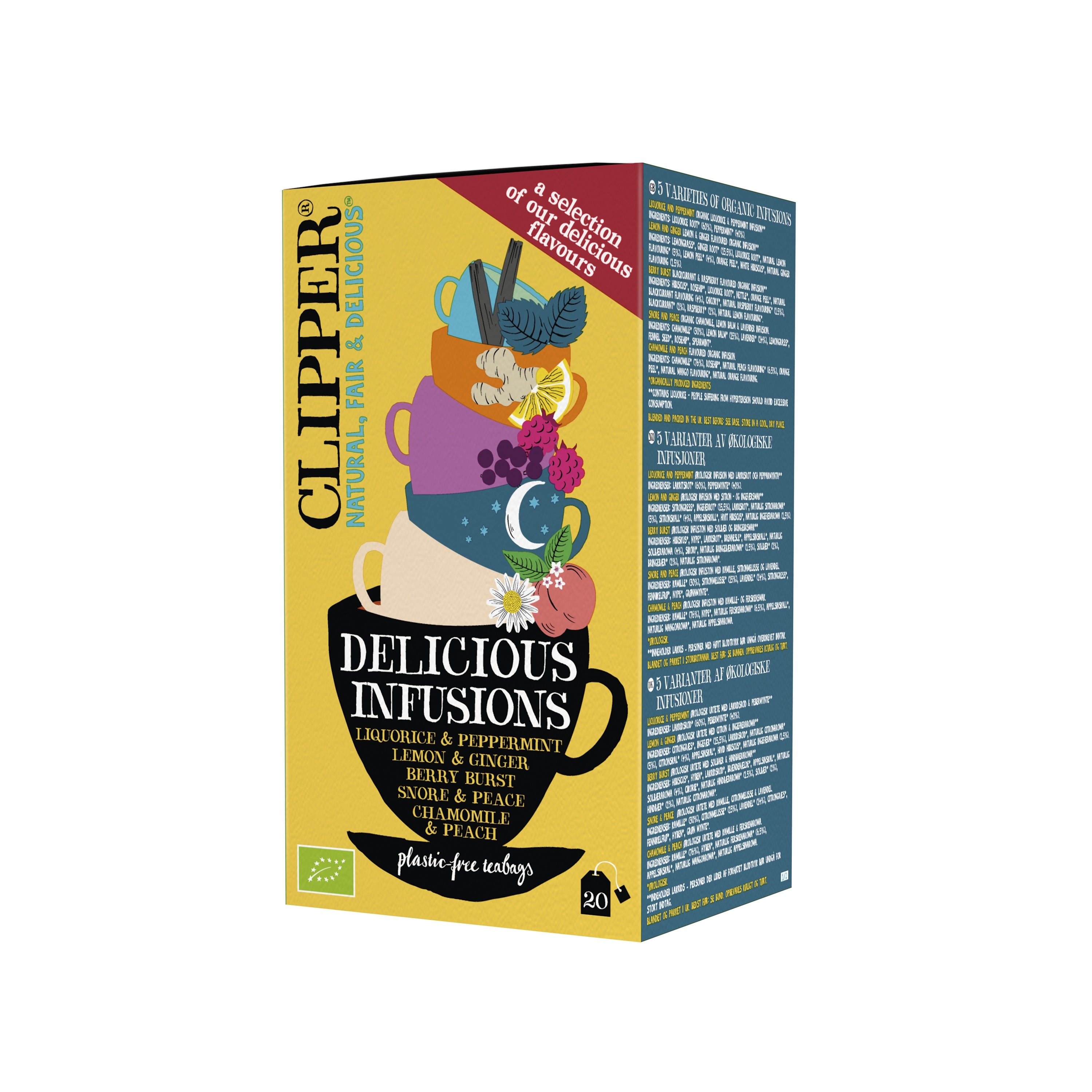 Yrttiteelajitelma Delicious Infusions 20 pss, 40 g