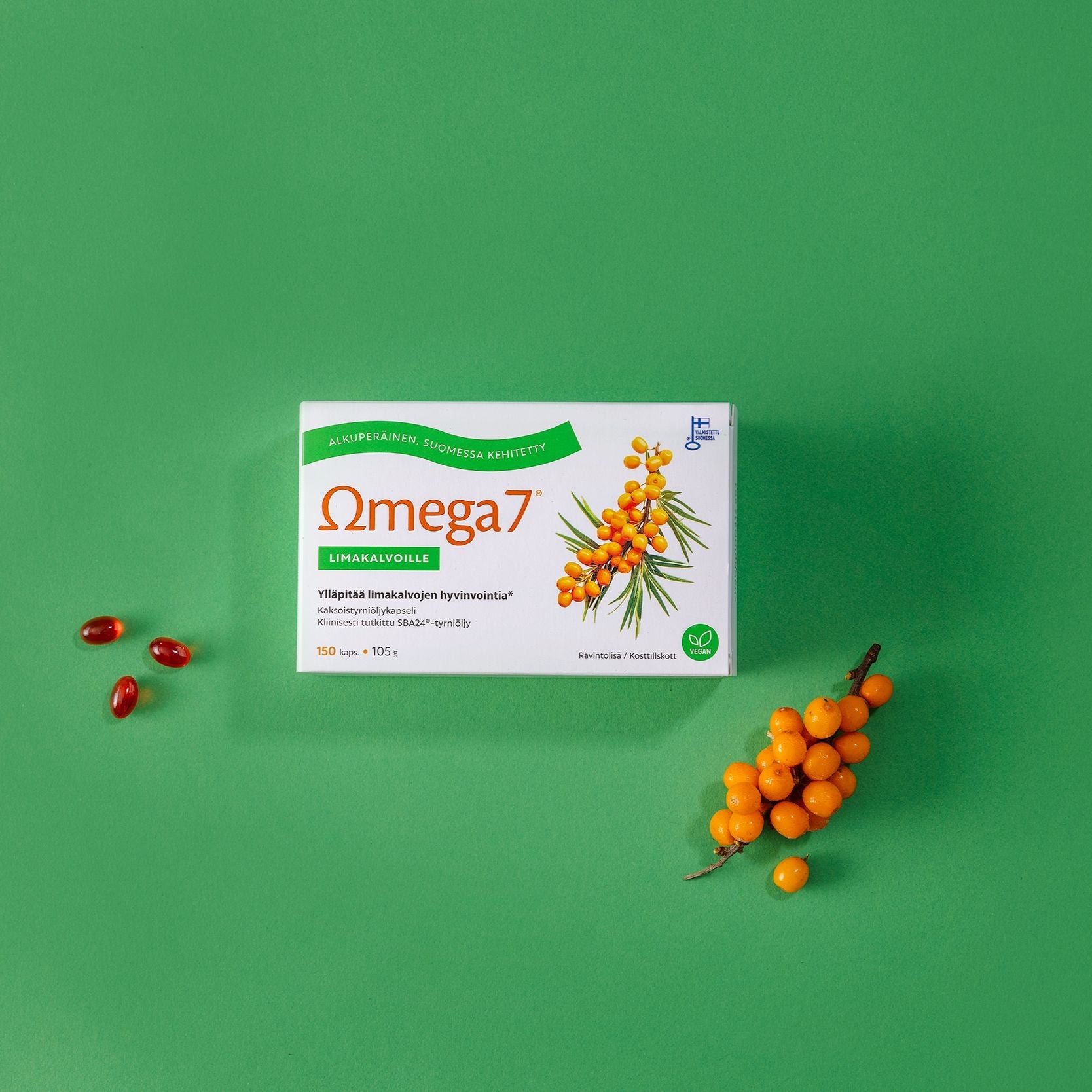 Omega7 SBA24® Kaksoistyrniöljykapseli, 150 kaps