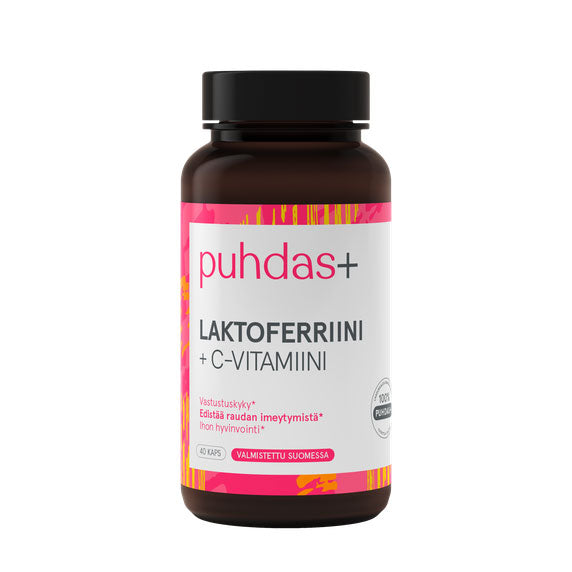 Laktoferriini 100 mg + C-vitamiini, 40 vegekaps