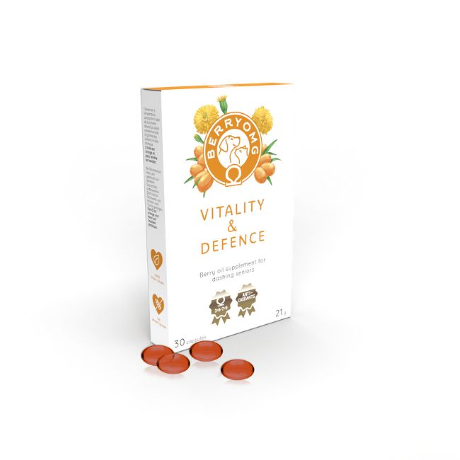 Vitality & Defence, 30 kaps - tyrniöljykapselit lemmikille