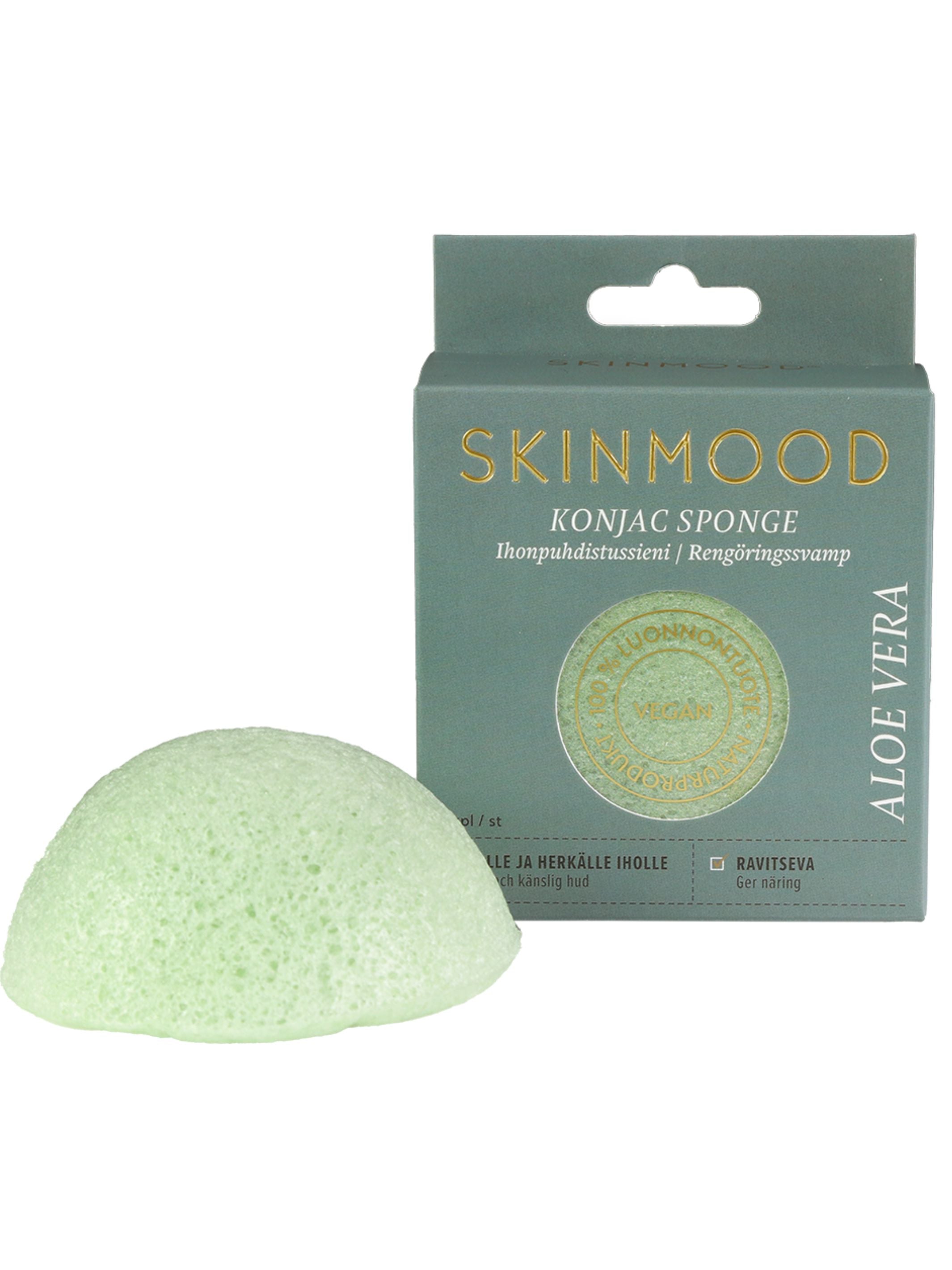 Ihonhoidon ihmesieni, kuivalle iholle (Konjac Sponge-kasvosieni)