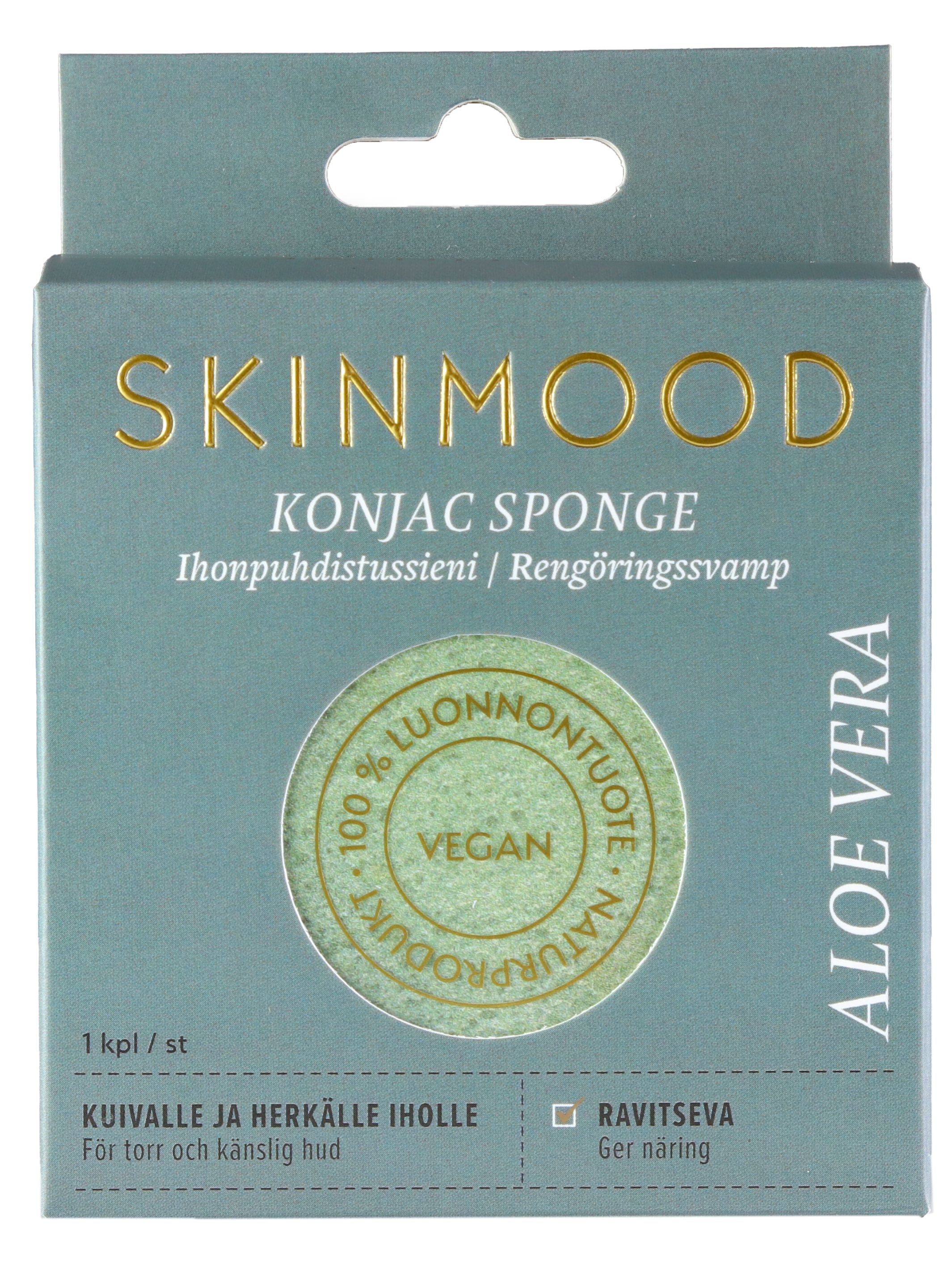Ihonhoidon ihmesieni, kuivalle iholle (Konjac Sponge-kasvosieni)
