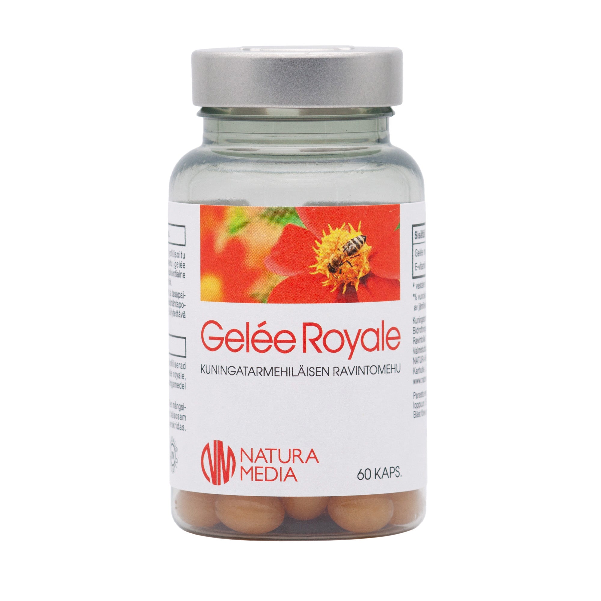 Gelee Royale kuningatarmehiläisen ravintomehu, 60 kaps