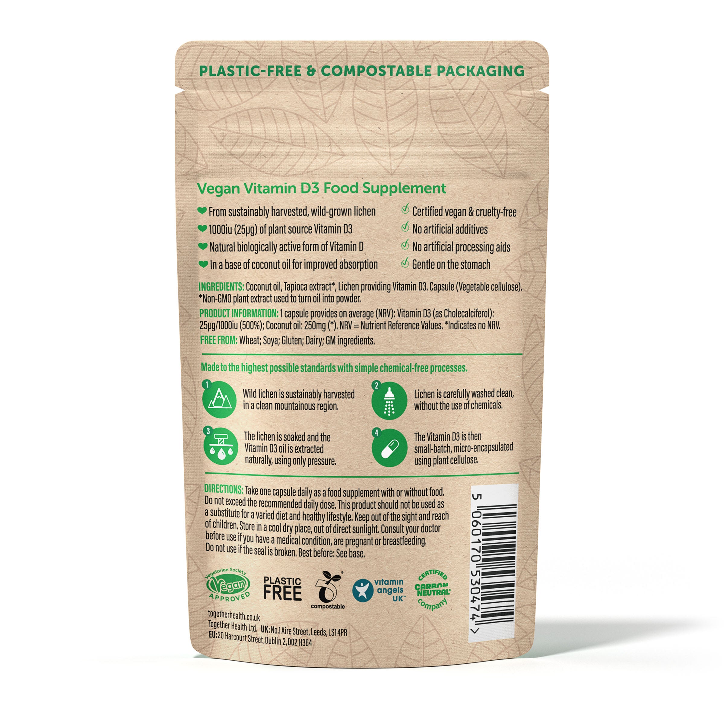 Vegaaninen D3-vitamiini, 30 kpl