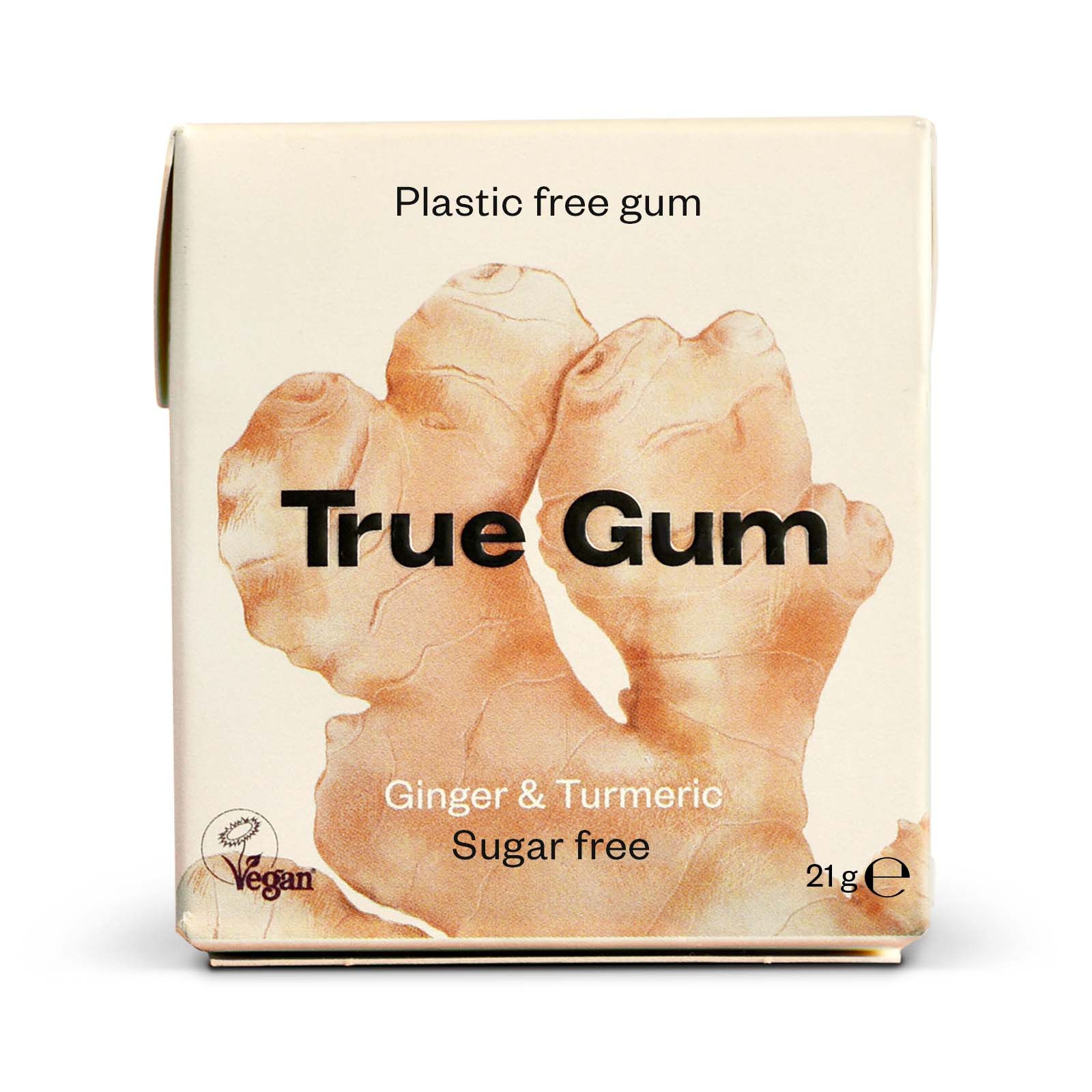 True Gum Inkivääri-kurkumapurkka, 20 g