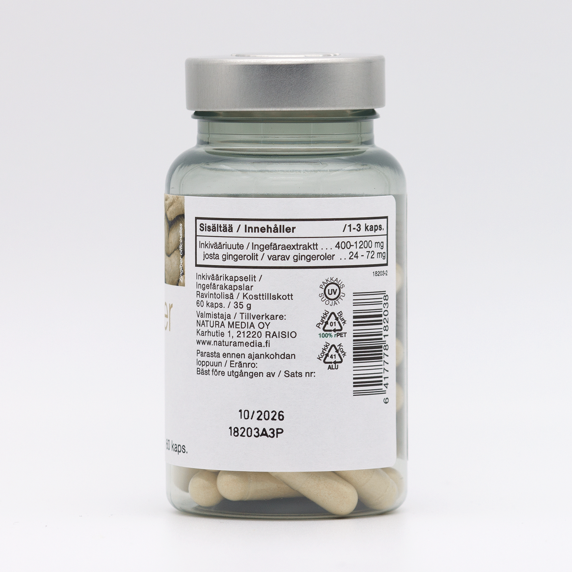 Zingiber (Inkivääri) 60 kaps