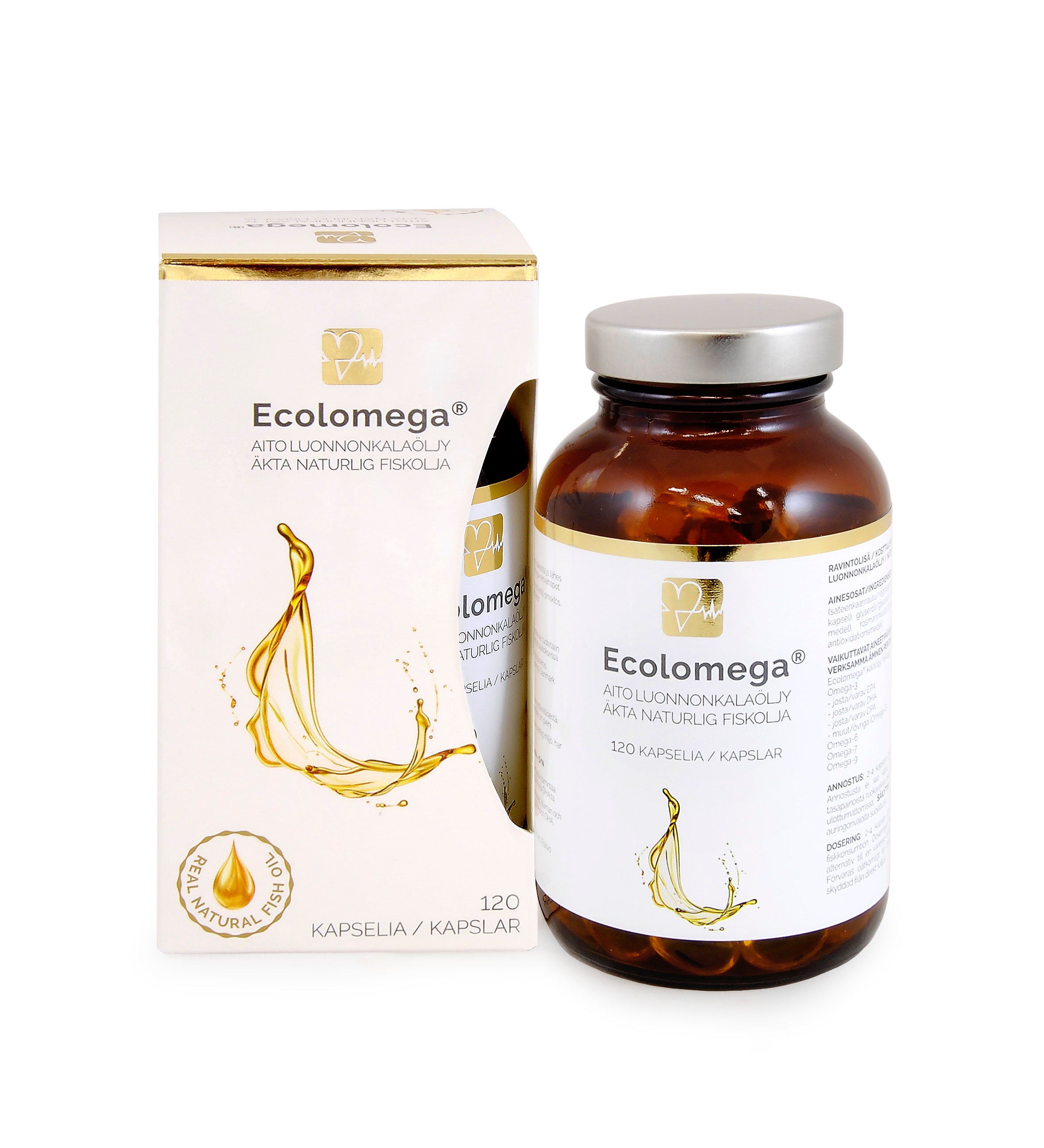 Ecolomega kalaöljykapselit , 120 kaps