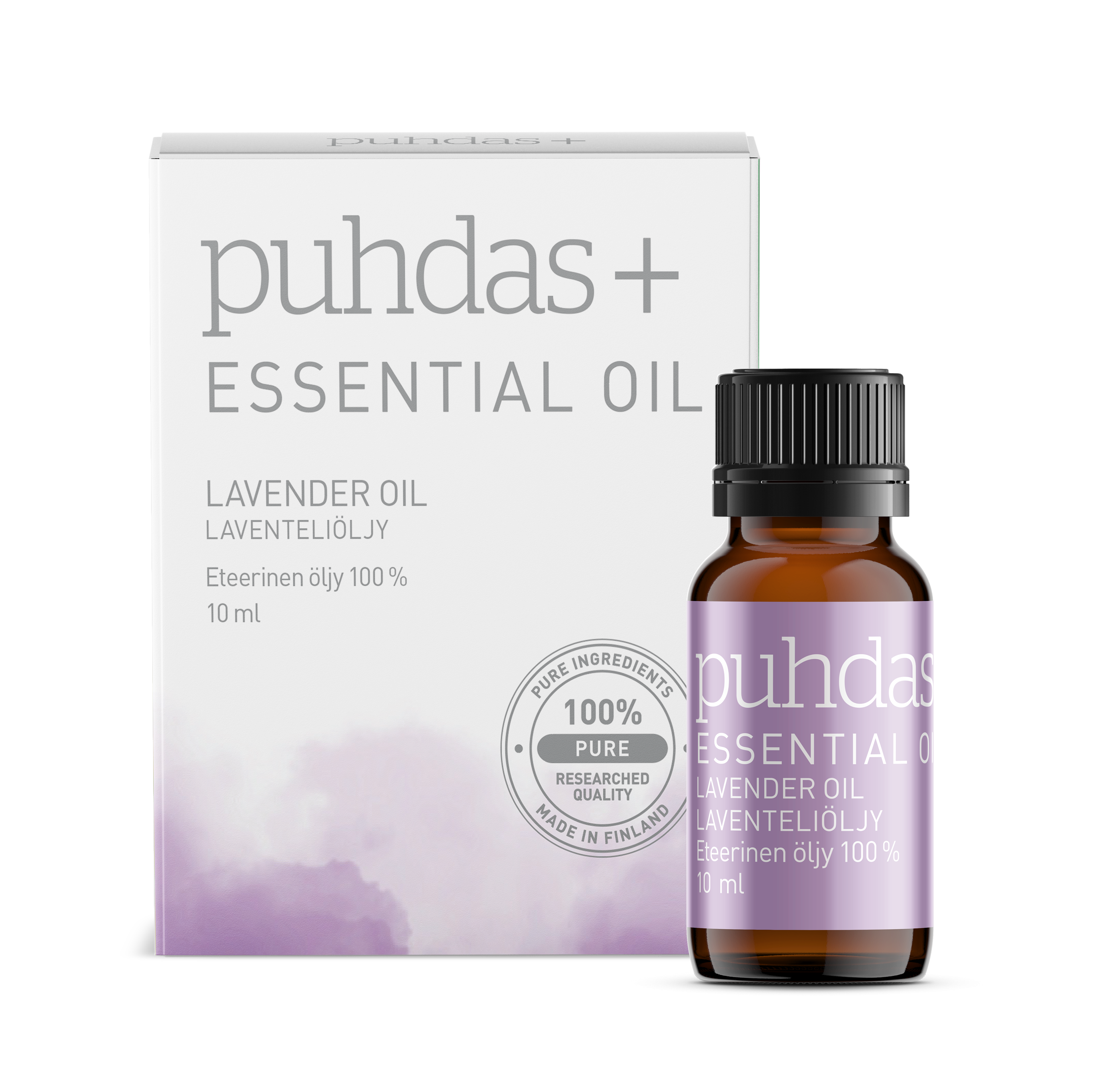 Puhdas+ Eteerinen öljy, laventeli, 10 ml.
