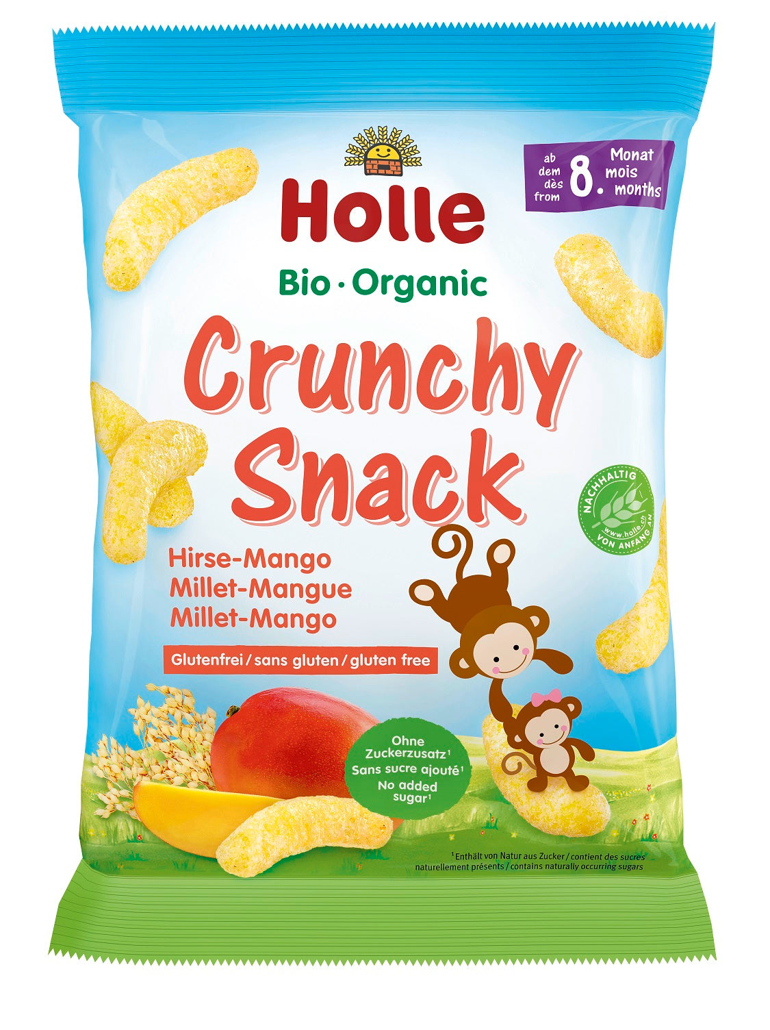 Hirssi-mango snack, crunchy, 25 g