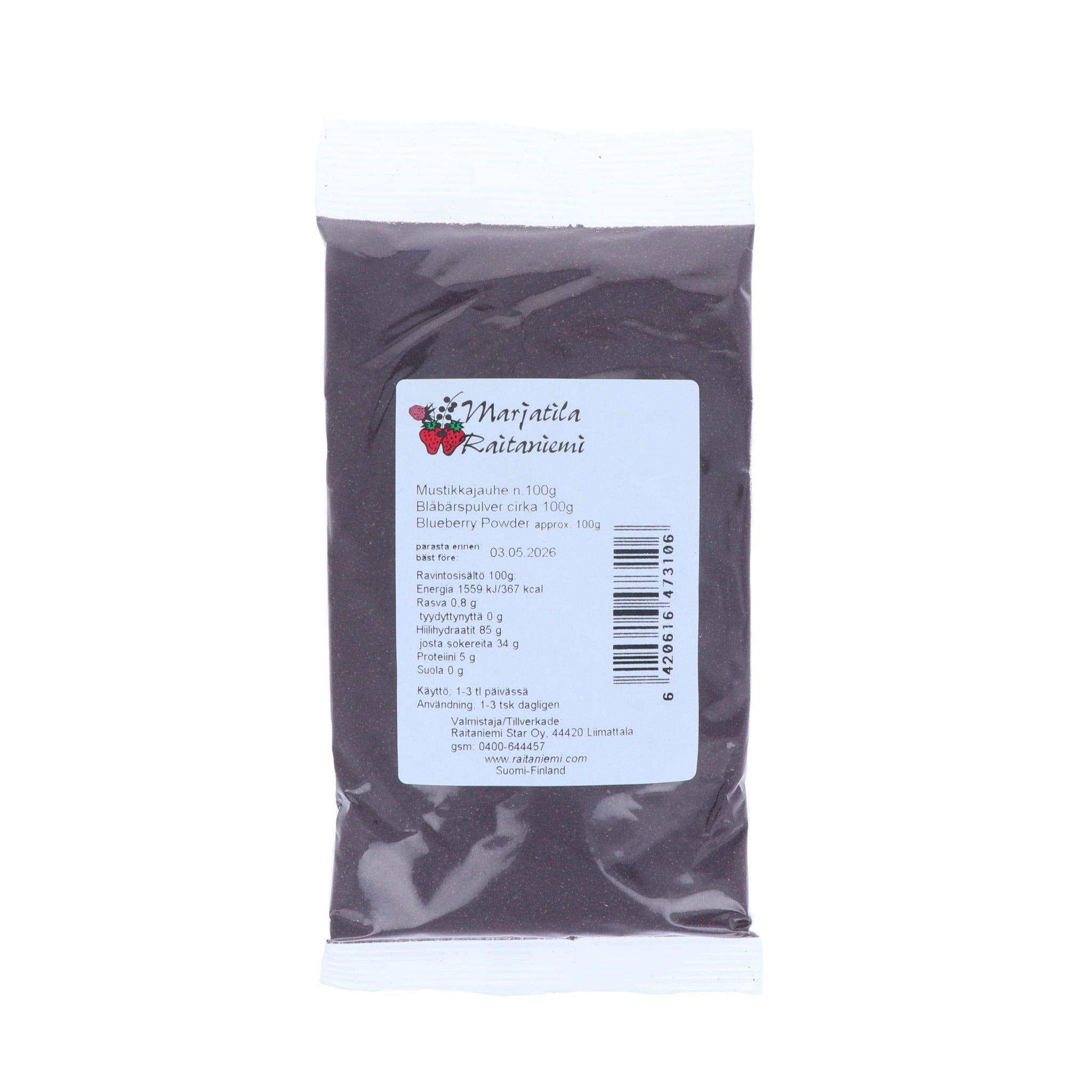 Mustikkajauhe, 100 g