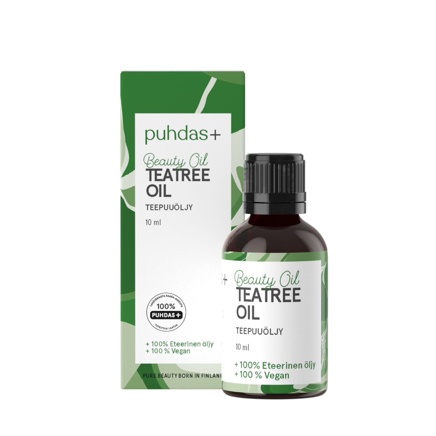 Puhdas+ Eteerinen öljy, teepuu (Tea Tree), 10 ml