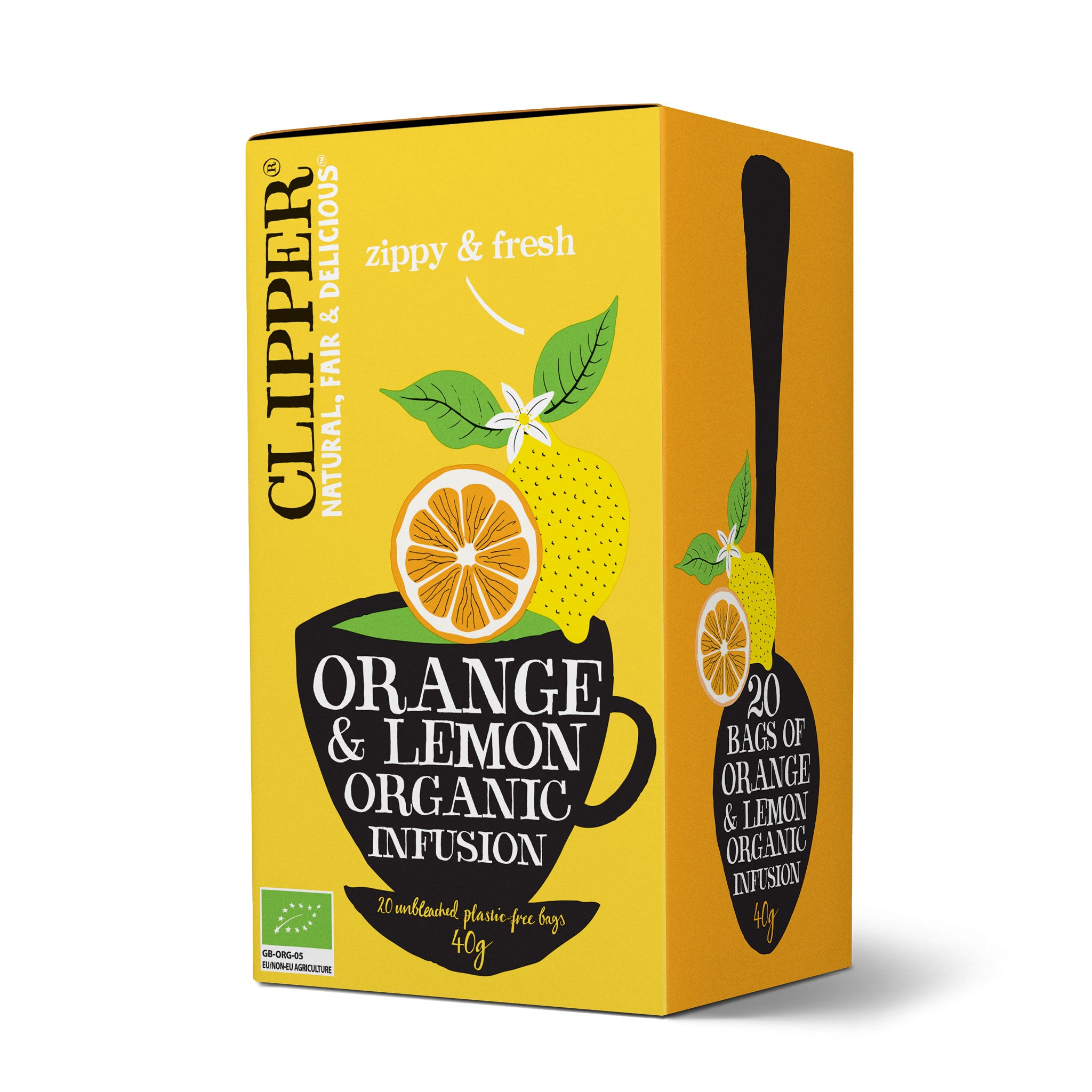 Clipper appelsiini-sitruunahauduke piristävän herkullinen yrttihauduke