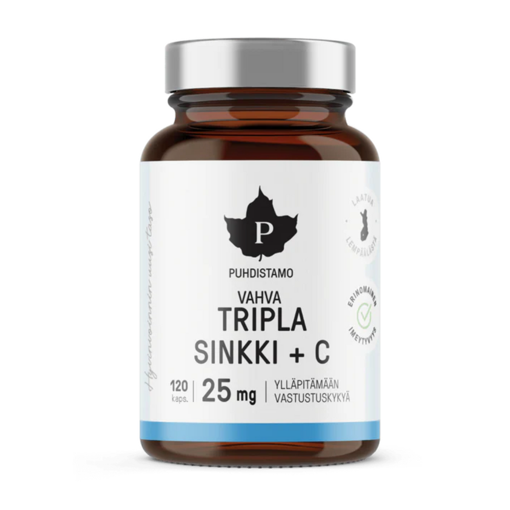 Tripla-sinkki + C, 120 kaps