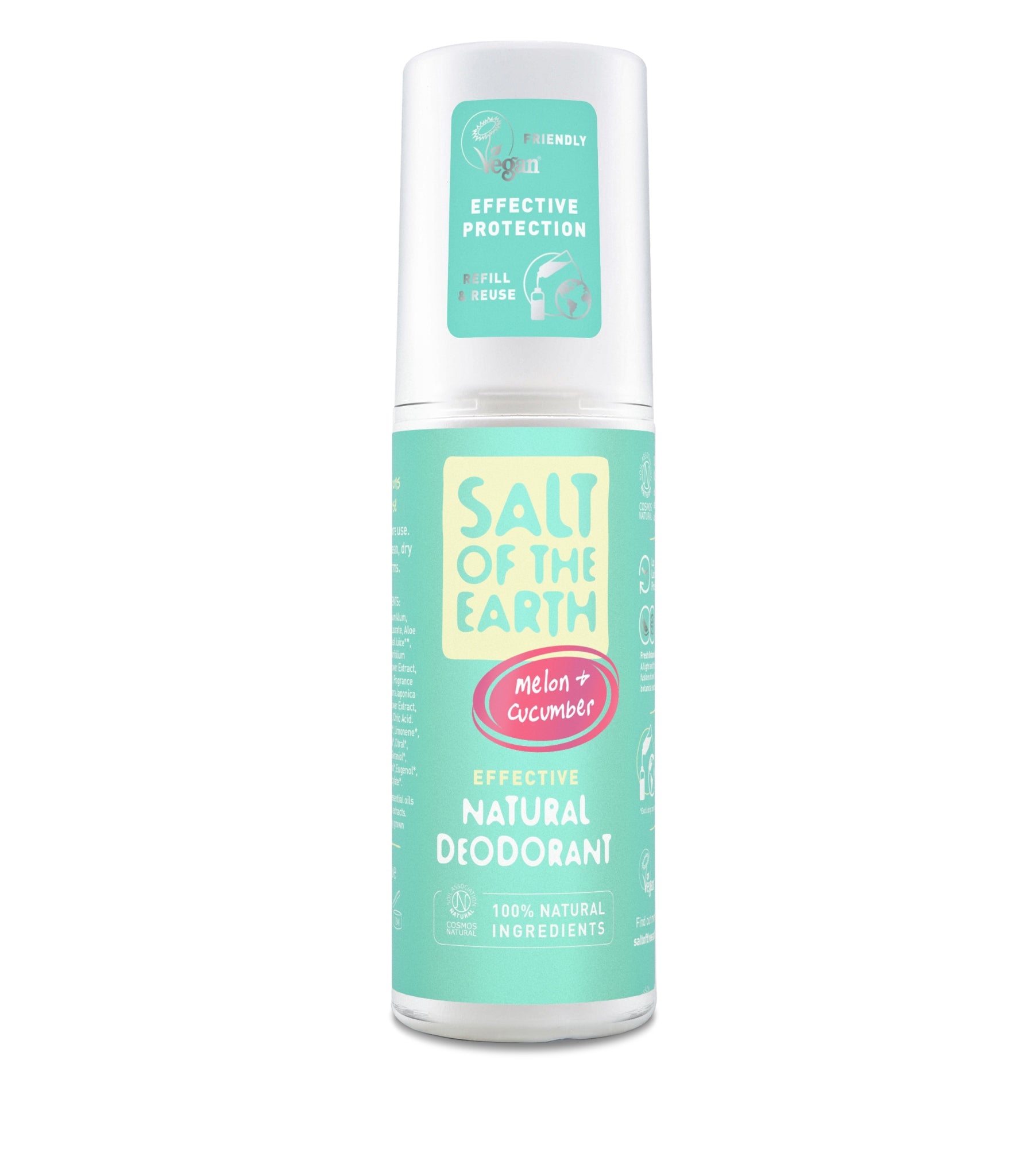 Kristallisuoladeo, Spray, Meloni & Kurkku, 100 ml
