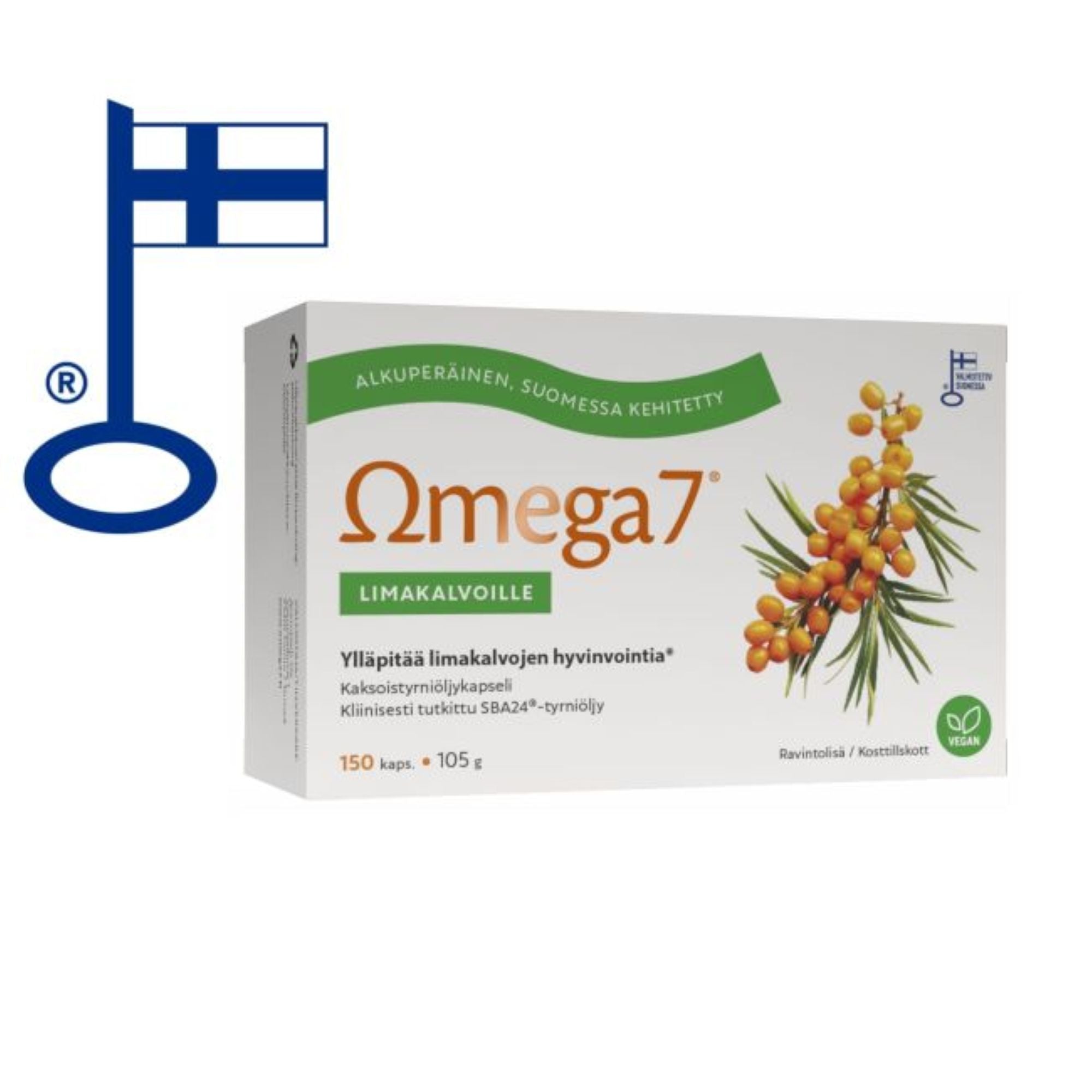 Omega7 SBA24® Kaksoistyrniöljykapseli, 150 kaps