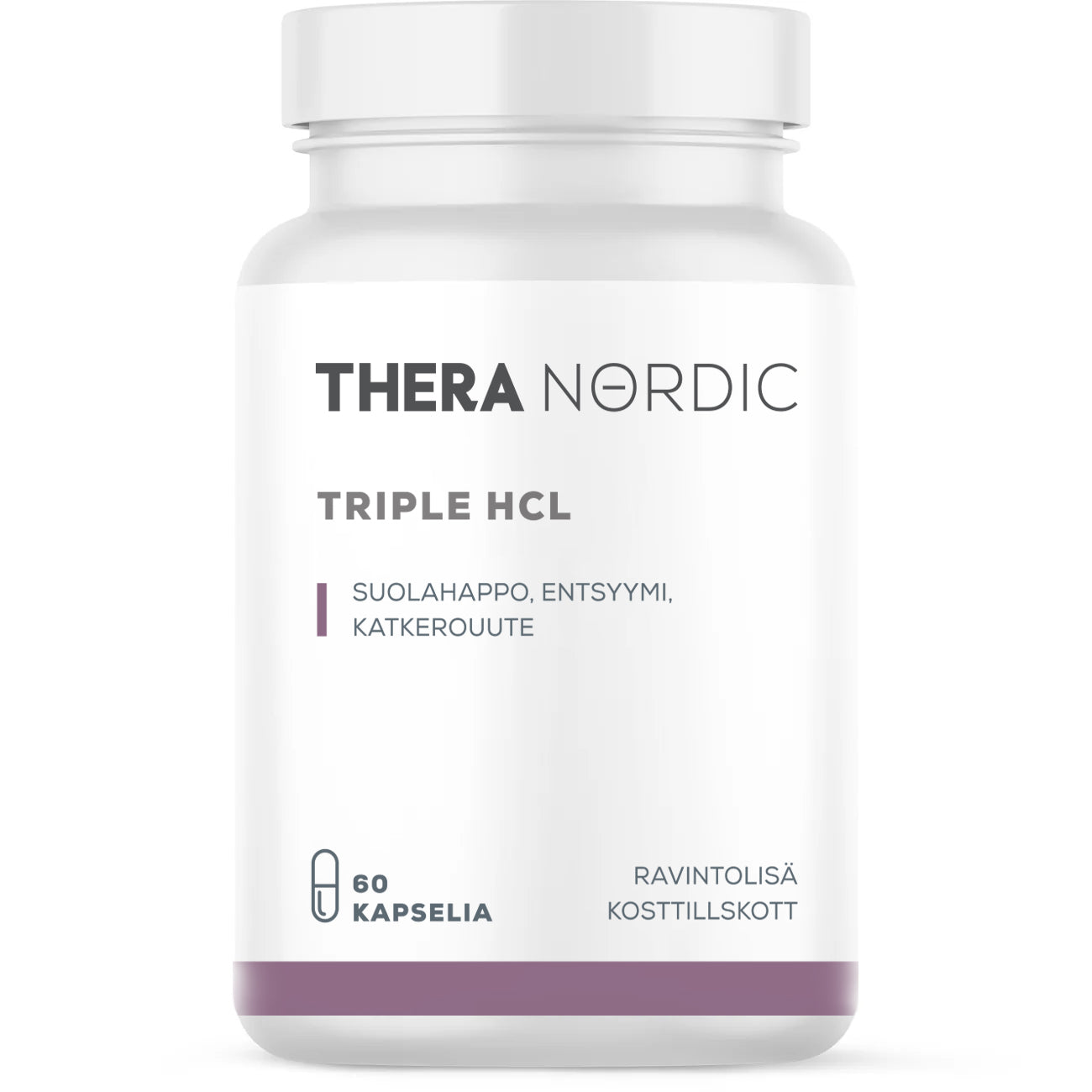 Triple HCL Suolahappo, 60 kaps - Ruohonjuuri