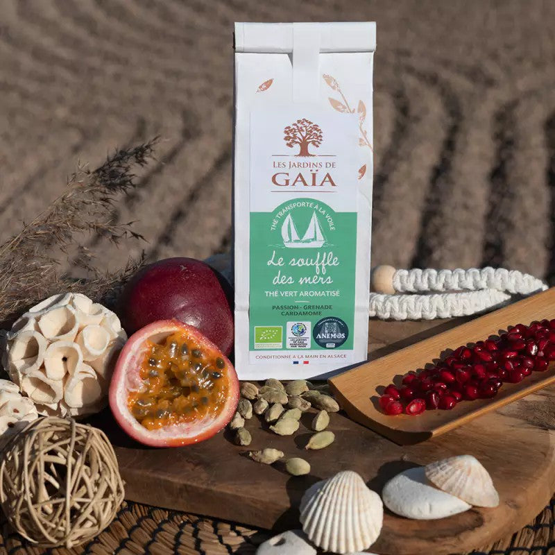 Maustettu vihreä tee, The breath of the seas, 80 g - Ruohonjuuri