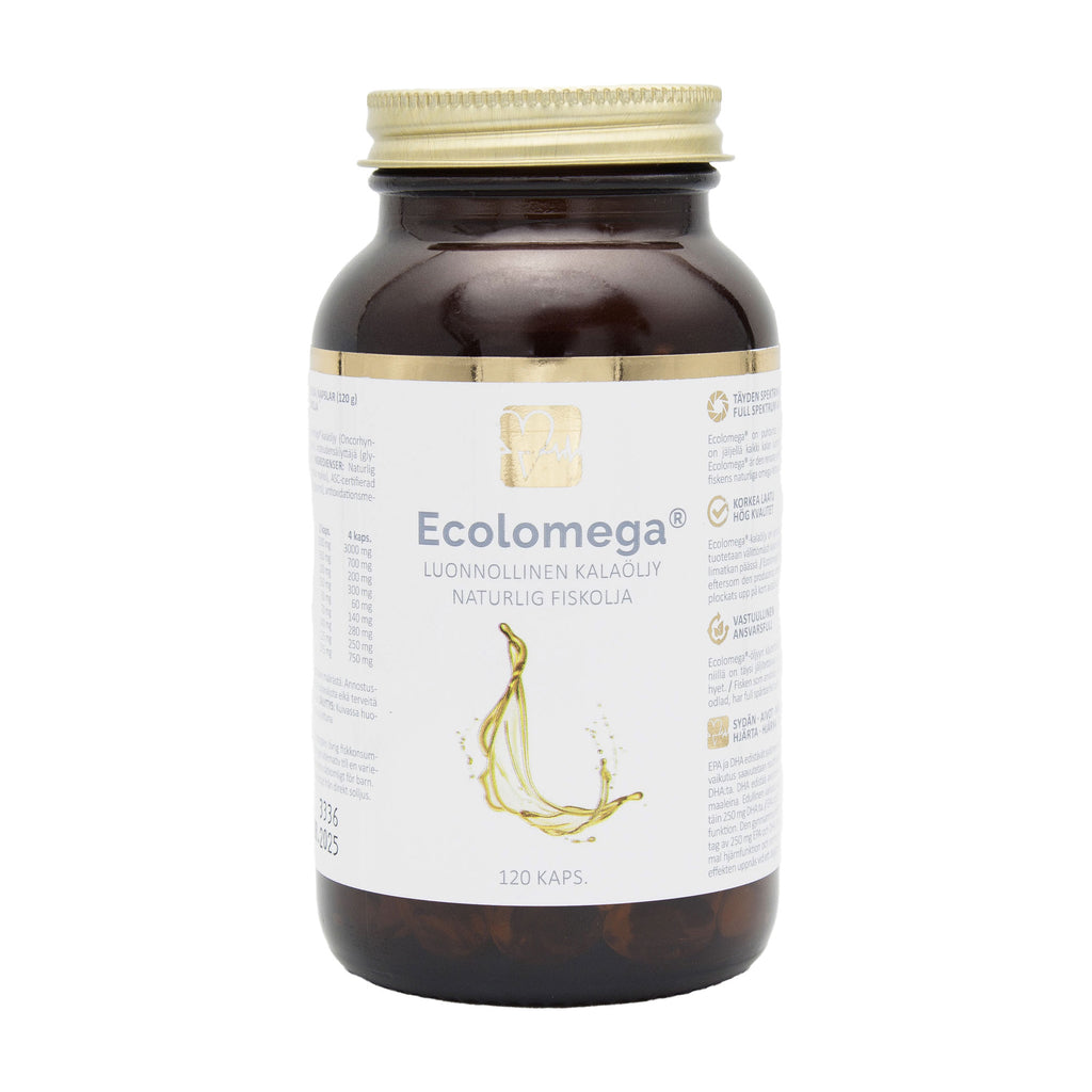Ecolomega-kalaöljykapselit, 120 kpl