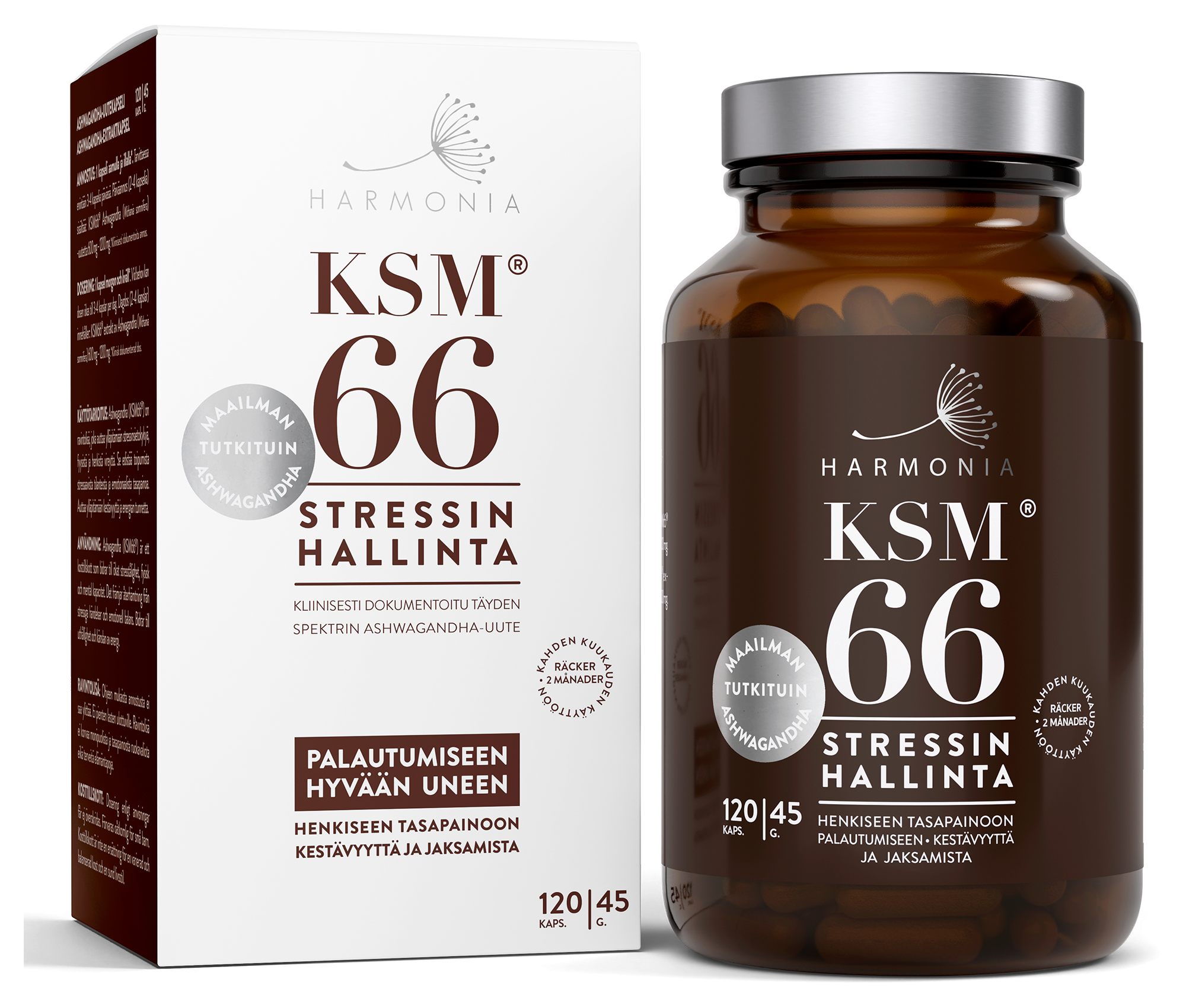 KSM66-ashwagandhakapselit, 45 g