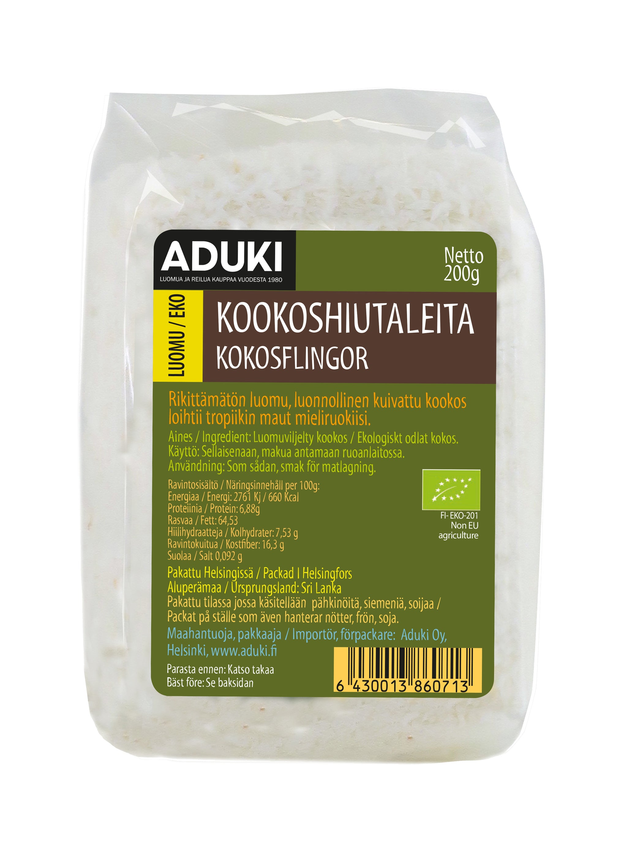 Kookoshiutale, 200 g