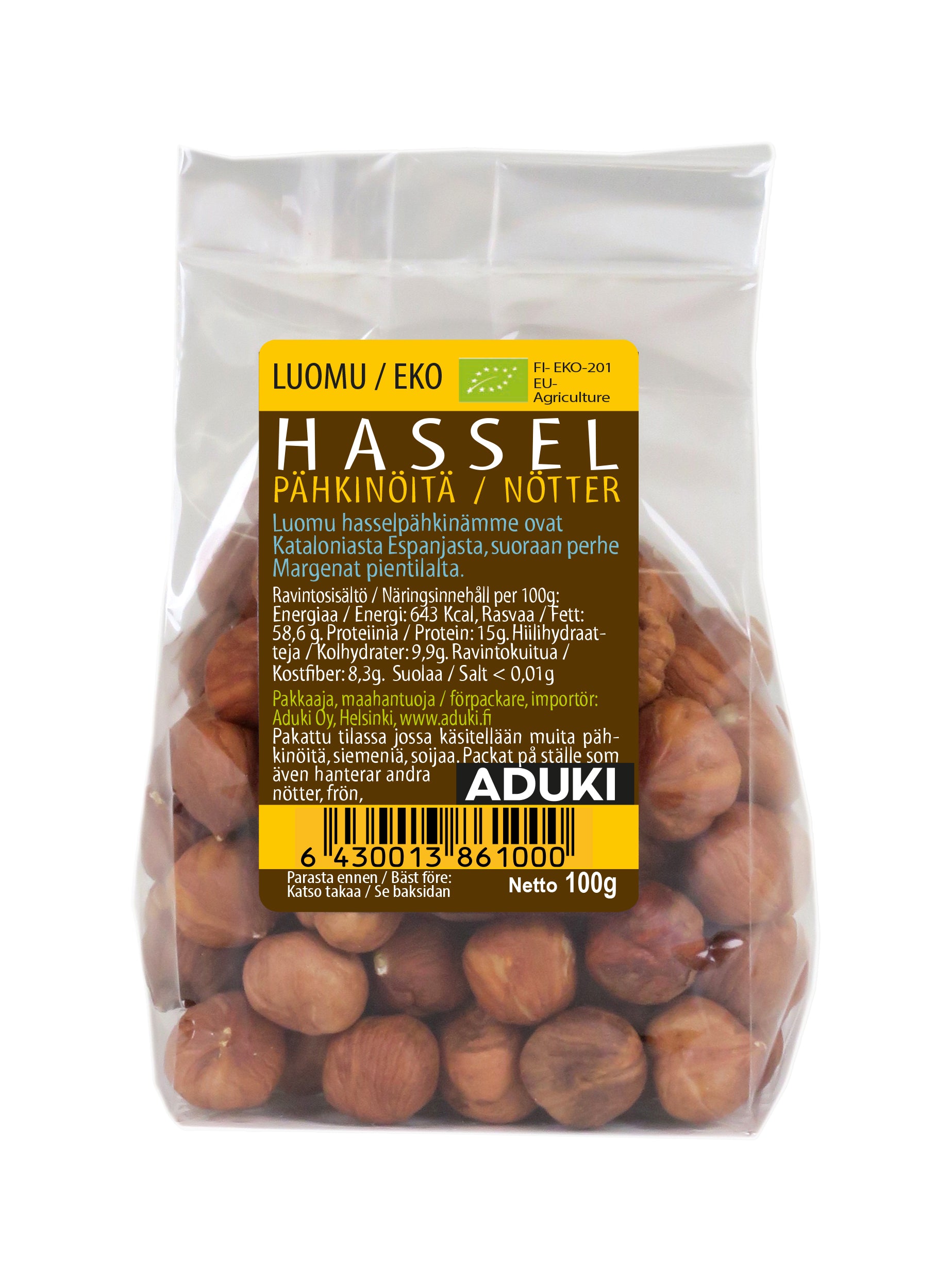 Hasselpähkinät, 100 g