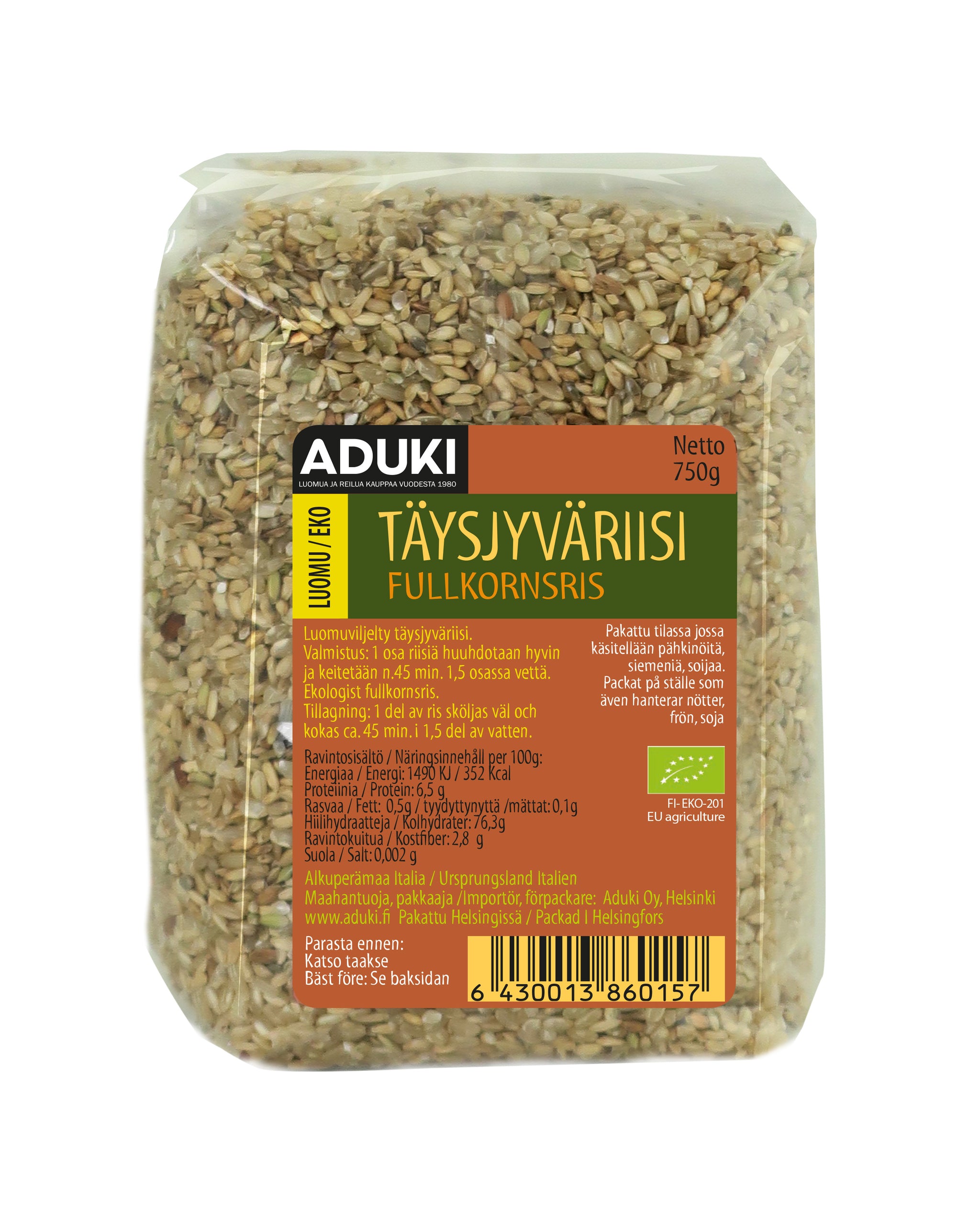 Täysjyväriisi, 750 g