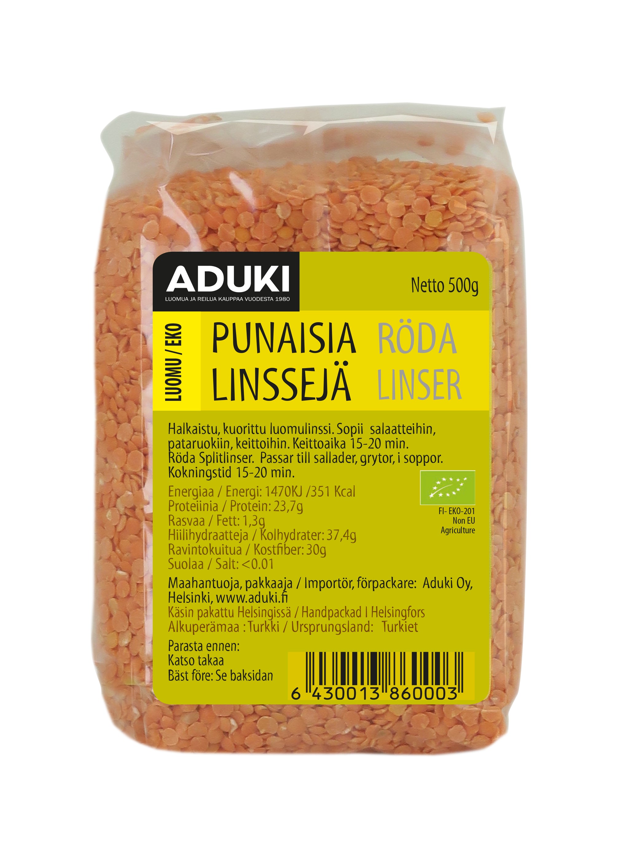 Punainen linssi, 500 g