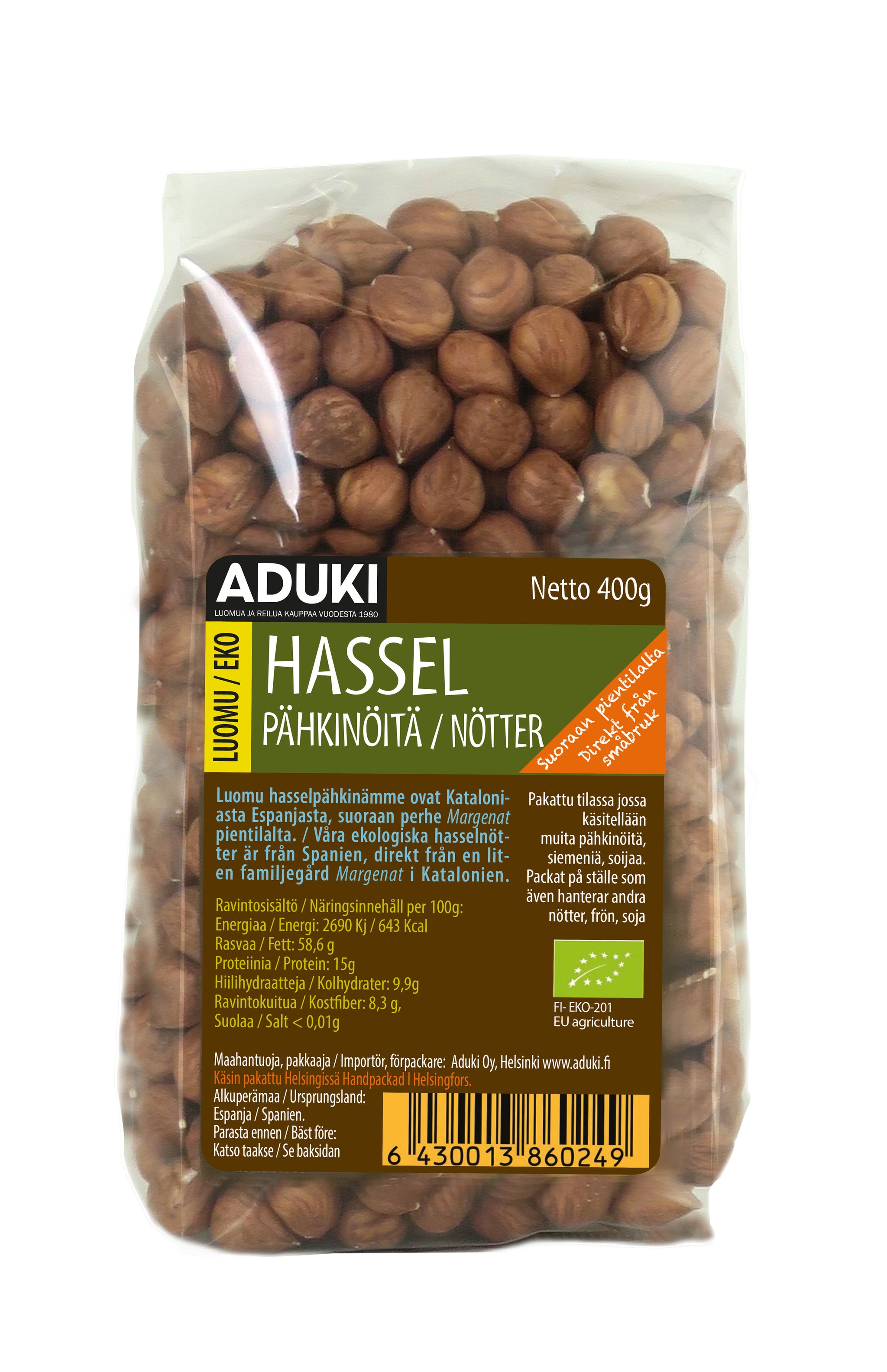 Hasselpähkinät, 400 g