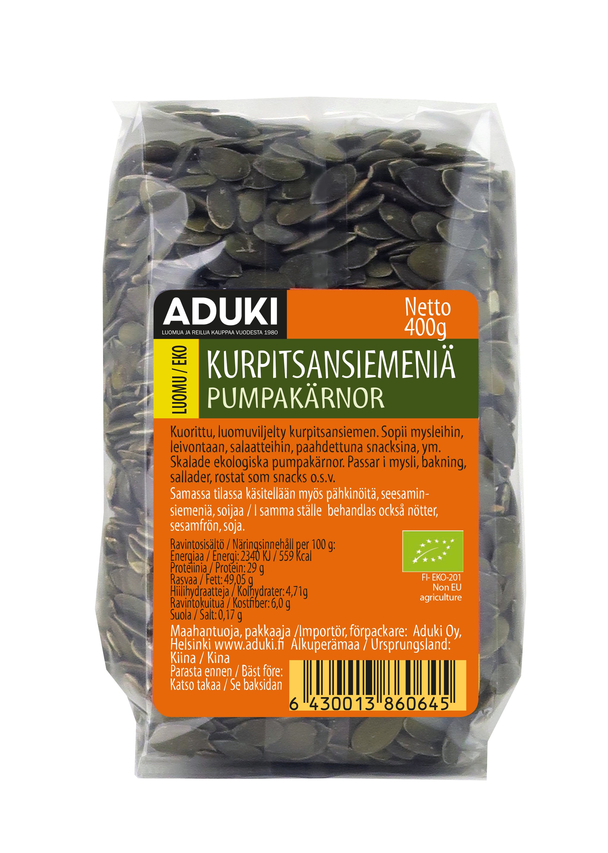 Kurpitsansiemen, 400 g