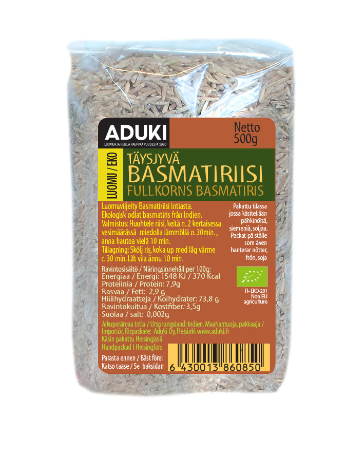 Basmatiriisi, täysjyvä, 500 g